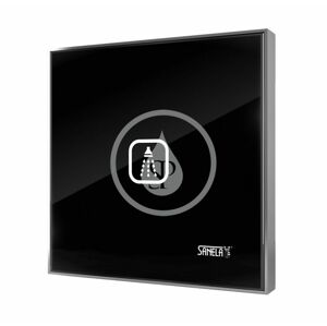 SANELA - Příslušenství Dotykové tlačítko pro ovládání sprchy, černá/bílá SLS 30E