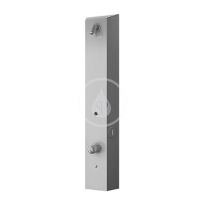 SANELA - Nerezové sprchové panely Nástenný sprchový panel na mincové žetóny, zmiešavacia batéria, matná nerezová SLZA 29