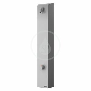 SANELA - Nerezové sprchové panely Sprchový nástenný panel z nehrdzavejúcej ocele bez tlačidla piezo – na dve vody, regulácia termostatom SLZA 21T