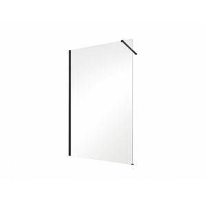 HOPA - Walk-in sprchovací kút ECO-N BLACK - FARBA rámu - Čierna, Pevná stena - Bez pevnej steny, Rozmer A - 110 cm, Rozmer C - 195 cm, Výplň - Číre bezpečnostné sklo - 6 mm BCEXON110BC