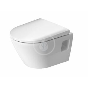 DURAVIT - D-Neo Závesné WC Compact, Rimless, HygieneGlaze, biela 2587092000