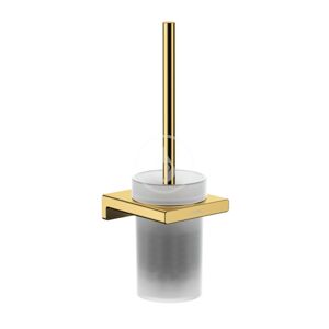 HANSGROHE - AddStoris WC kefa nástenná, matné sklo/leštený vzhľad zlata 41752990