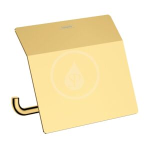 HANSGROHE - AddStoris Držiak toaletného papiera s krytom, leštený vzhľad zlata 41753990