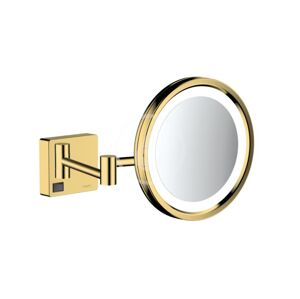 HANSGROHE - AddStoris Kozmetické nástenné zrkadlo s LED osvetlením, leštený vzhľad zlata 41790990