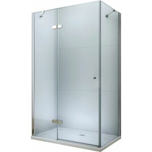 MEXEN/S - Roma sprchovací kút 120x70 cm, kyvné, číre sklo, chróm + vanička 854-120-070-01-00-4010