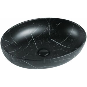 MEXEN - Orsola keramické umývadlo na dosku 52 x 39 cm čierna kameň 21365271