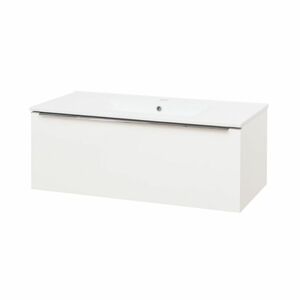MEREO - Mailo, kúpeľňová skrinka s keramickým umývadlom 101 cm, biela CN517