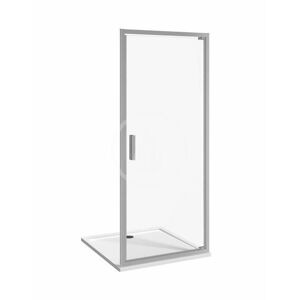 Nion Sprchové dvere pivotové jednokrídlové L/P, 800 mm, Jika perla Glass, strieborná/transparentné sklo H2542N10026681