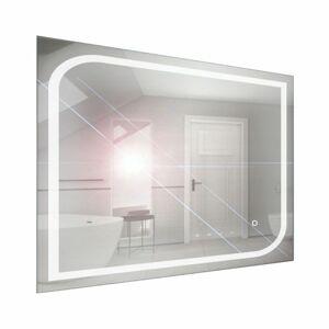 Zrcadlo závěsné s pískovaným motivem a LED osvětlením Nika LED 6/100 | A-Interiéry nika led 6-100