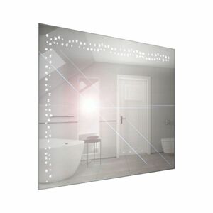 Zrcadlo závěsné s pískovaným motivem a LED osvětlením Nika LED 7/60 | A-Interiéry nika led 7-60
