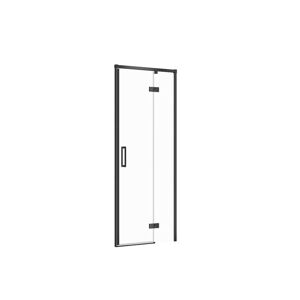 CERSANIT - Sprchové dvere LARGA ČIERNE 80X195, pravé, číre sklo S932-123