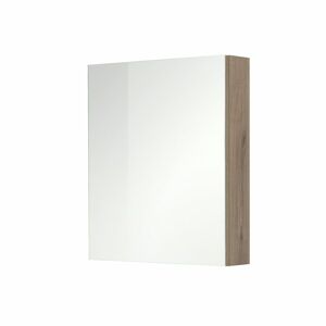 MEREO - Aira, kúpeľňová galerka 80 cm, zrkadlová skrinka, dub Kronberg CN717GD