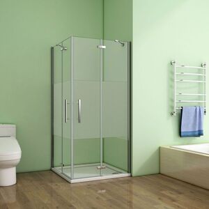 H K - Sprchovací kút MELODY LINE R901, 90x100 cm so zalamovacími dverami vrátane sprchovej vaničky z liateho mramoru SE-MELODYLINER901/THOR-10090