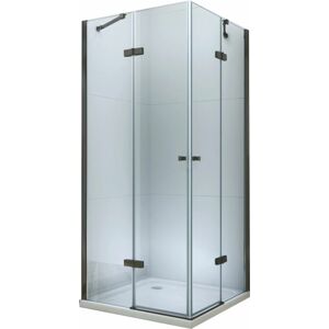 MEXEN/S - ROMA sprchovací kút 80x70 cm, transparent, čierny 854-080-070-70-00-02