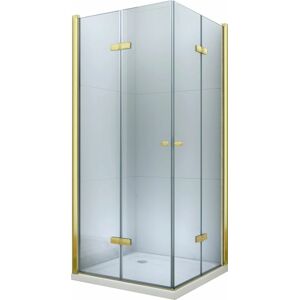 MEXEN/S - LIMA sprchovací kút 80x70 cm, transparent, zlato 856-080-070-50-00-02
