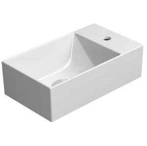 GSI - KUBE X keramické umývadlo 40x23 cm, pravé/ľavé, biela ExtraGlaze 9484111