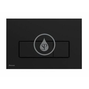 RAVAK - Uni Slim Ovládacie tlačidlo splachovania, matná čierna X01744