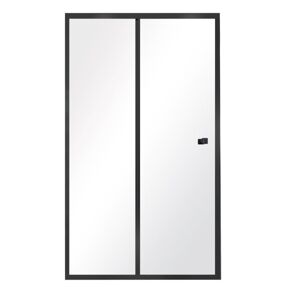 HOPA - Sprchové dvere DUO SLIDE BLACK - FARBA rámu - Čierna, Rozmer A - 100 cm, Rozmer C - 195 cm, Smer zatvárania - Univerzálne Ľavé / Pravé, Výplň - Číre bezpečnostné sklo - 6 mm BCDUOSL10BC