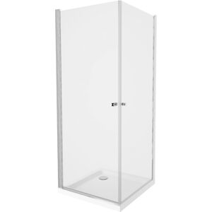MEXEN/S - PRETORIA duo sprchovací kút 70 x 70 cm, transparent, chróm + vanička vrátane sifónu 852-070-070-01-02-4010