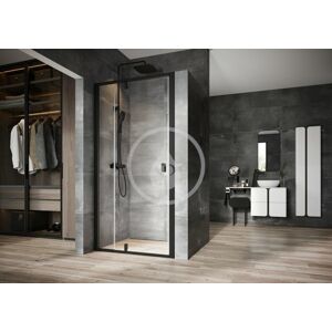 RAVAK - Nexty Sprchové dvere pivotové 1000 mm, čierna/číre sklo 03OA0300Z1