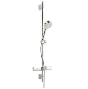 HANSA - Basicjet Set sprchovej hlavice, 1 prúd, hadice a tyče s poličkou, chróm 44670113