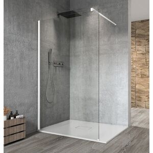 GELCO - VARIO WHITE jednodielna sprchová zástena na inštaláciu k stene, číre sklo, 900 mm GX1290GX1015