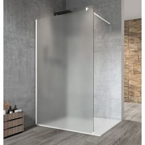 GELCO - VARIO WHITE jednodielna sprchová zástena na inštaláciu k stene, matné sklo, 800 mm GX1480GX1015
