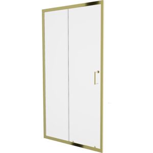 MEXEN - Apia posuvné sprchové dvere 90 cm, transparent, zlaté 845-090-000-50-00
