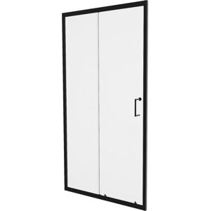 MEXEN - Apia posuvné sprchové dvere 135 cm, transparent, čierne 845-135-000-70-00
