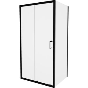 MEXEN/S - Apia sprchovací kút obdĺžnik 135x70 cm, transparent, čierna 840-135-070-70-00