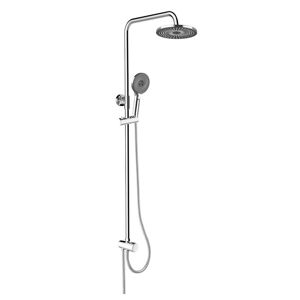 MEREO MEREO - Sprchový set s tyčí, čierná hlavová sprcha a trojpolohová ručná sprcha CB95001SB1