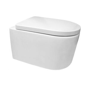 MEREO - WC závesné kapotované, RIMLESS, 495x360x370, keramické, vr. sedátka CSS115S VSD84S2
