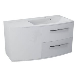 SAPHO - JULIE umývadlová skrinka 105x55x46,5cm, umývadlo ARAS, pravá, biela JU106-3030-01