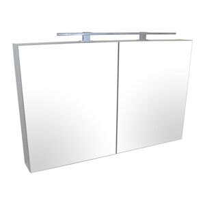 A-Interiéry - Zrcadlová skříňka závěsná s osvětlení Trento 120 ZS Chrom trento 120zs_cr