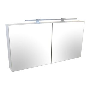 A-Interiéry - Zrcadlová skříňka závěsná s osvětlení Montego 120 ZS Chrom Montego 120zs_cr