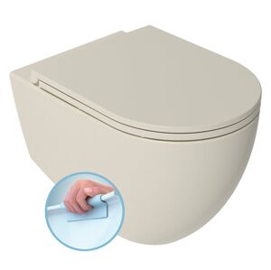 ISVEA - INFINITY závesná WC misa, Rimless, 36,5x53cm, Ivory 10NF02001-2K