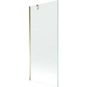 MEXEN/S - Next vaňová zástena FIX 80x150 cm, transparent, zlatá 895-080-000-00-00-50
