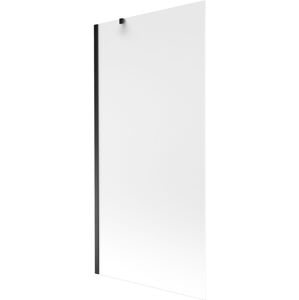 MEXEN/S - Next vaňová zástena FIX 90 x 150 cm, mrazené sklo, čierna 895-090-000-00-30-70