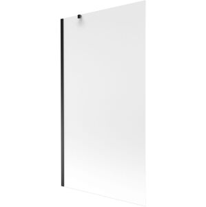 MEXEN/S - Next vaňová zástena FIX 100 x 150 cm, mrazené sklo, čierna 895-100-000-00-30-70