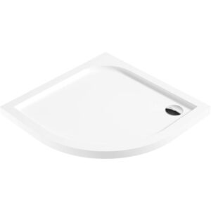 DEANTE - Cubic biela - Akrylátová sprchová vanička, polguľatá, 80x80 cm KTK_052B