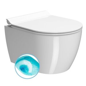 GSI - PURA SHORT závesná WC misa, Swirlflush, 35x46 cm, biela ExtraGlaze 880211