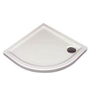 DEANTE - Minimálna biela Akrylová sprchová vanička, štvrťkruh, 100x100 cm KTN_051B