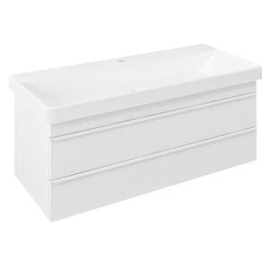 SAPHO - SITIA umývadlová skrinka 101,4x50x44,2cm, 2x zásuvka, biela matná SI105-3131