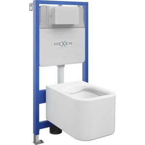 MEXEN/S - WC predstenová inštalačná sada Fenix Slim s misou WC Elis, biela 6103391XX00