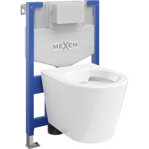 MEXEN/S - WC predstenová inštalačná sada Fenix XS-F s misou WC Rico, biela 6803372XX00