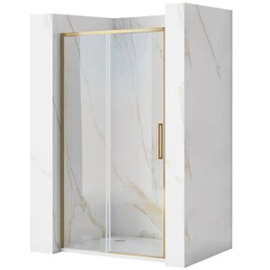 REA - Posuvné sprchové dvere Rapid Slide 110 zlatá kartáčovaná REA-K4708