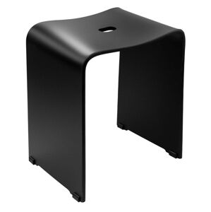 RIDDER - TRENDY kúpeľňová stolička 40x48x27,5cm, čierna mat A211110