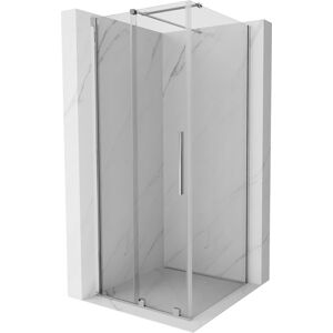 MEXEN/S - Velar Obdĺžnikový sprchovací kút 100 x 100 cm, transparent, chróm 871-100-100-01-01
