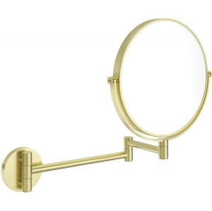 DEANTE - Okrúhle brúsené zlaté kozmetické zrkadlo, na predlžovacom ramene ADR_R811