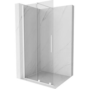 MEXEN/S - Velár posuvné sprchové dvere Walk-in 70, transparent, biela 871-070-000-03-20